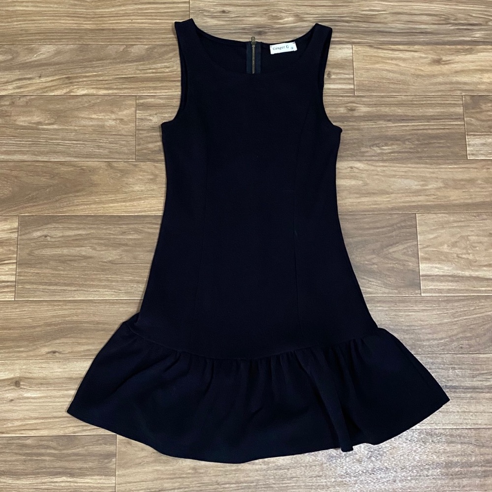 Black mini dress
